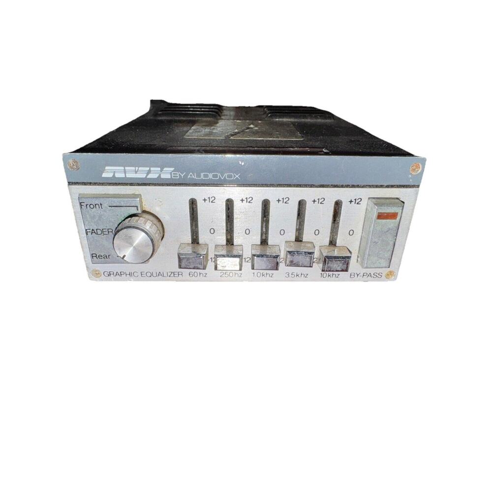 Vintage AVX by AUDIOVOX AMP-550A Graphic Equalizer Amplifier UNTESTED